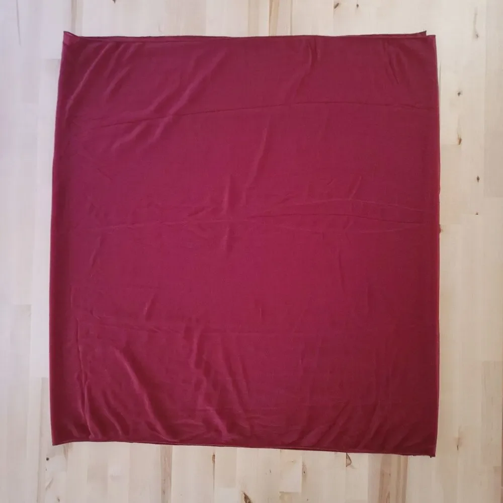 Sheer Window Scarf, set of 2, 112 x 29 inches Cranberry Red Burgundy Sparkle